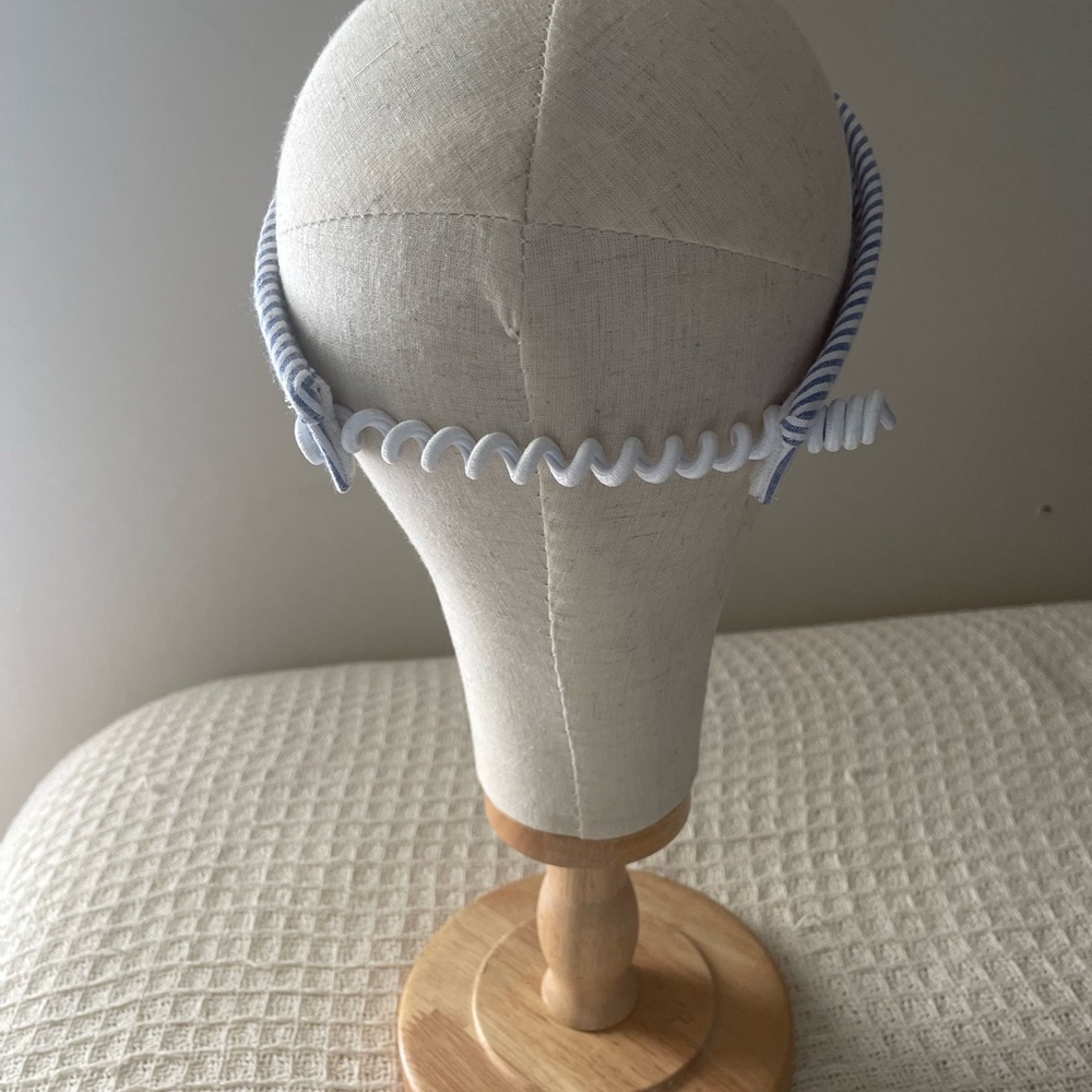 Sun N Sand  Blue Nautical Visor Hat with Adjustable Fit - Picture 5 of 8